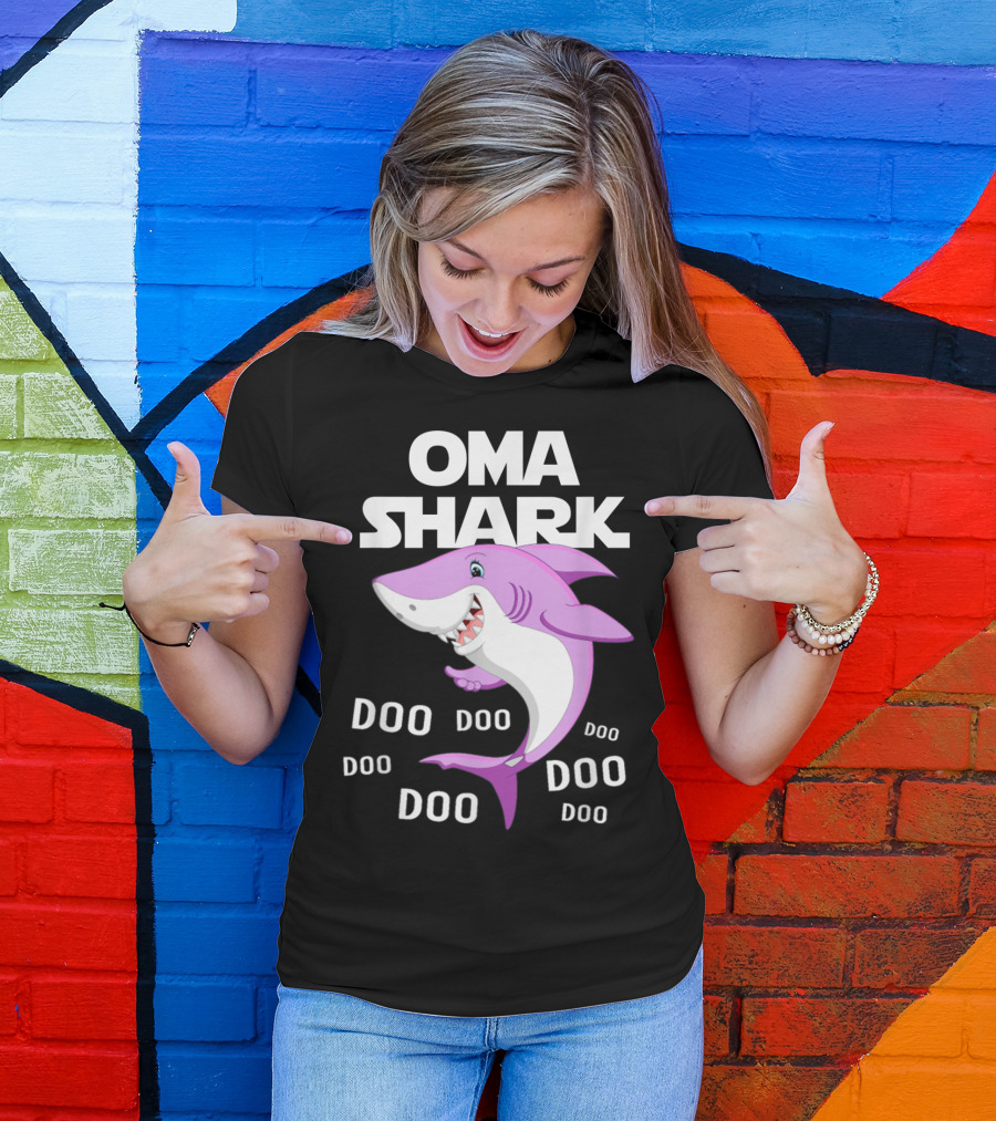 Oma Shark Doo Doo Grandma Mother T-Shirt