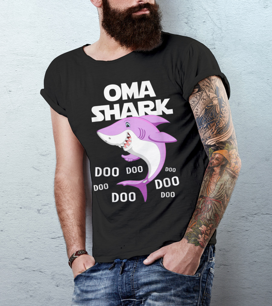 Oma Shark Doo Doo Grandma Mother T-Shirt