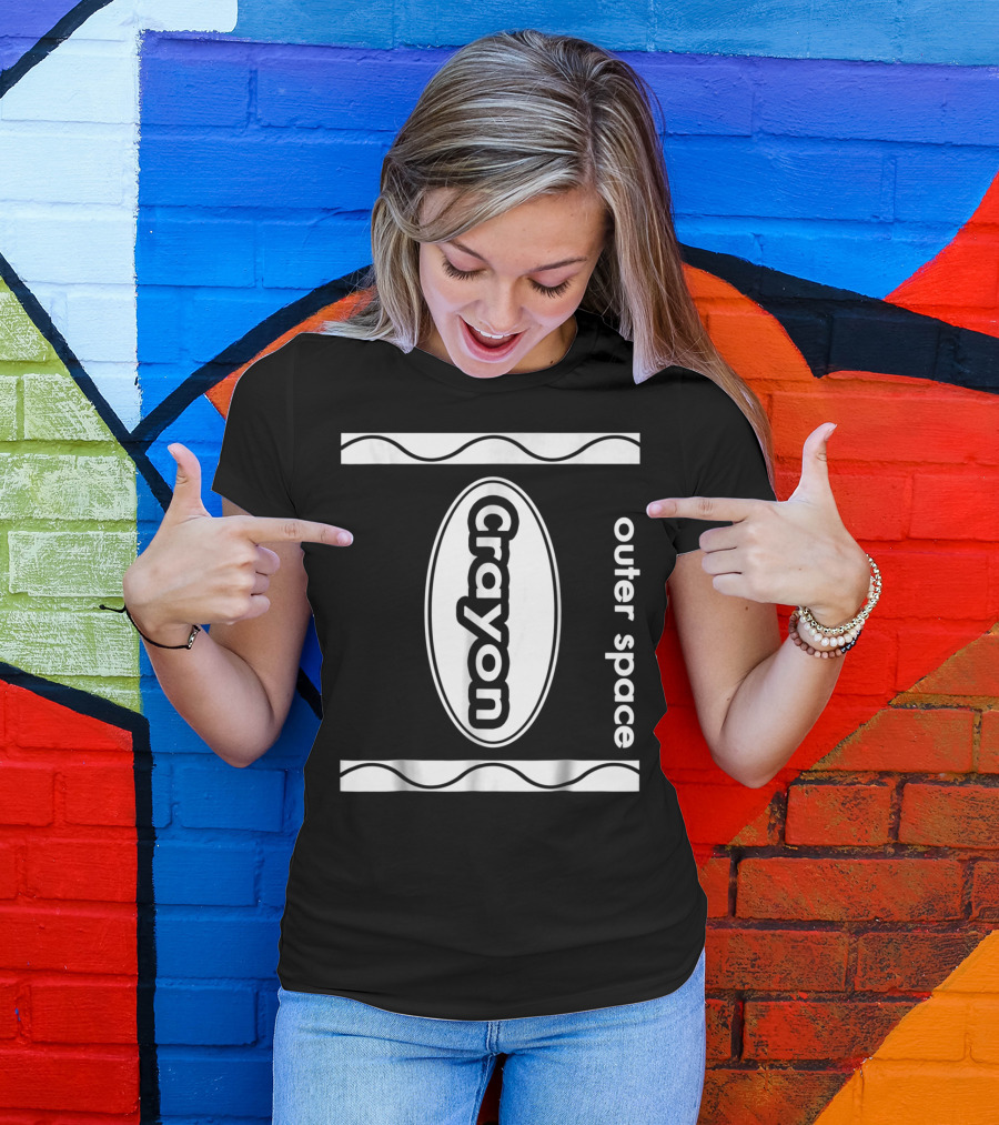 Outer Space Crayon Box Crayon Outer Space T-Shirt