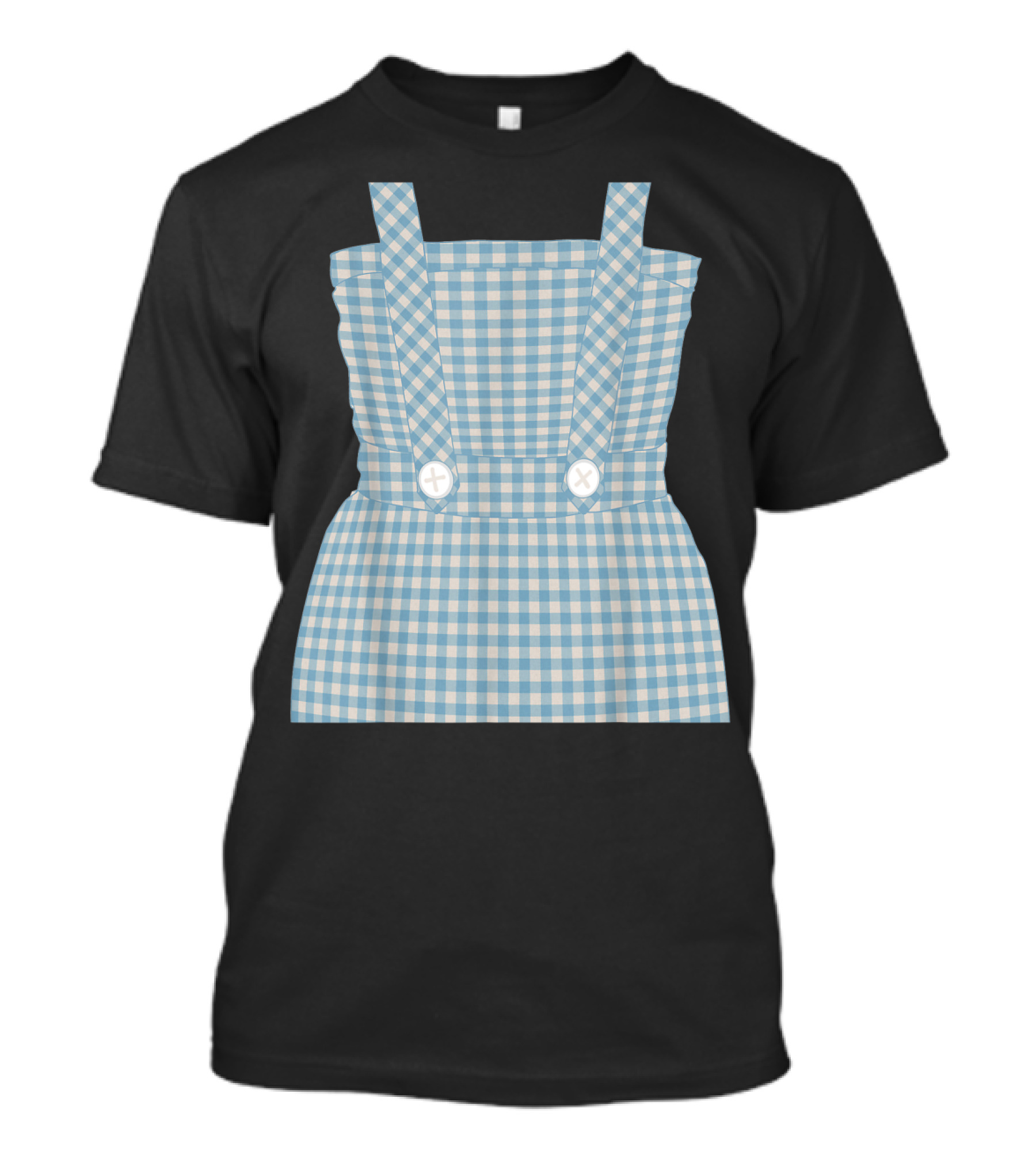 Oz Halloween Dorothy Costume Cute Wizard Of Gingham Dress T-Shirt