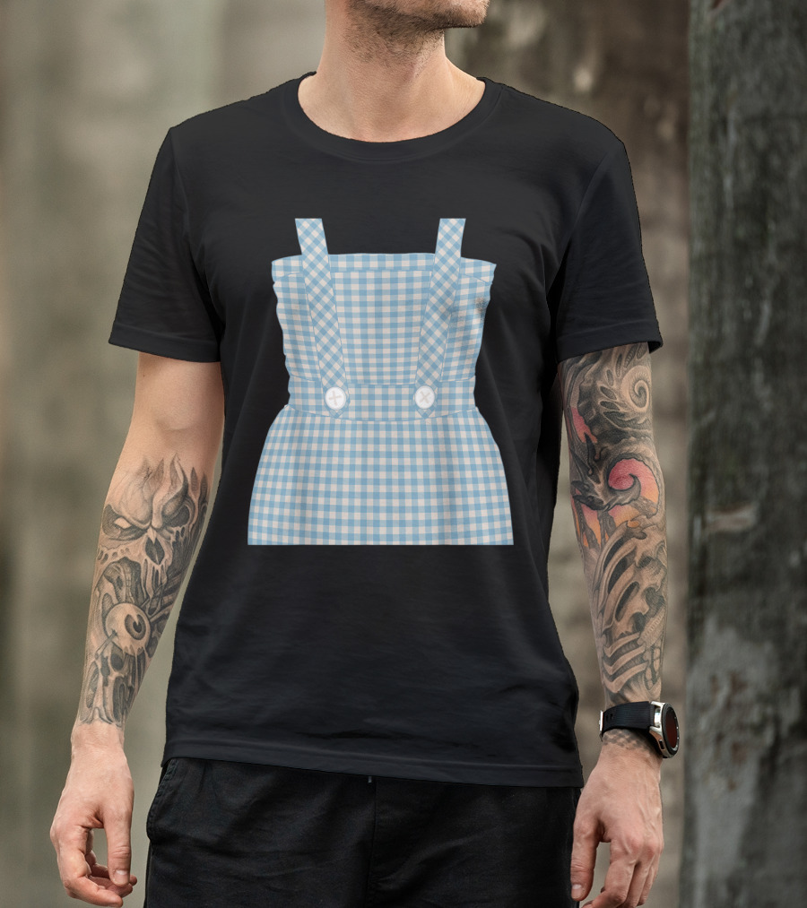 Oz Halloween Dorothy Costume Cute Wizard Of Gingham Dress T-Shirt
