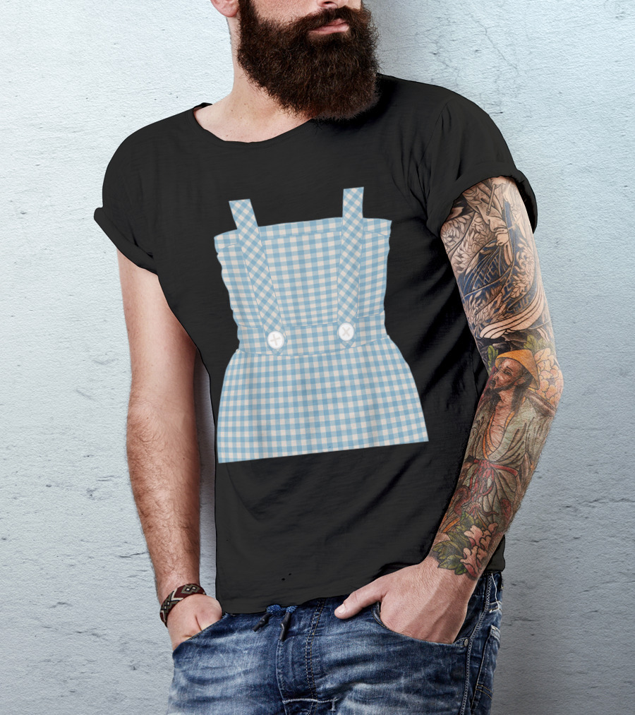 Oz Halloween Dorothy Costume Cute Wizard Of Gingham Dress T-Shirt