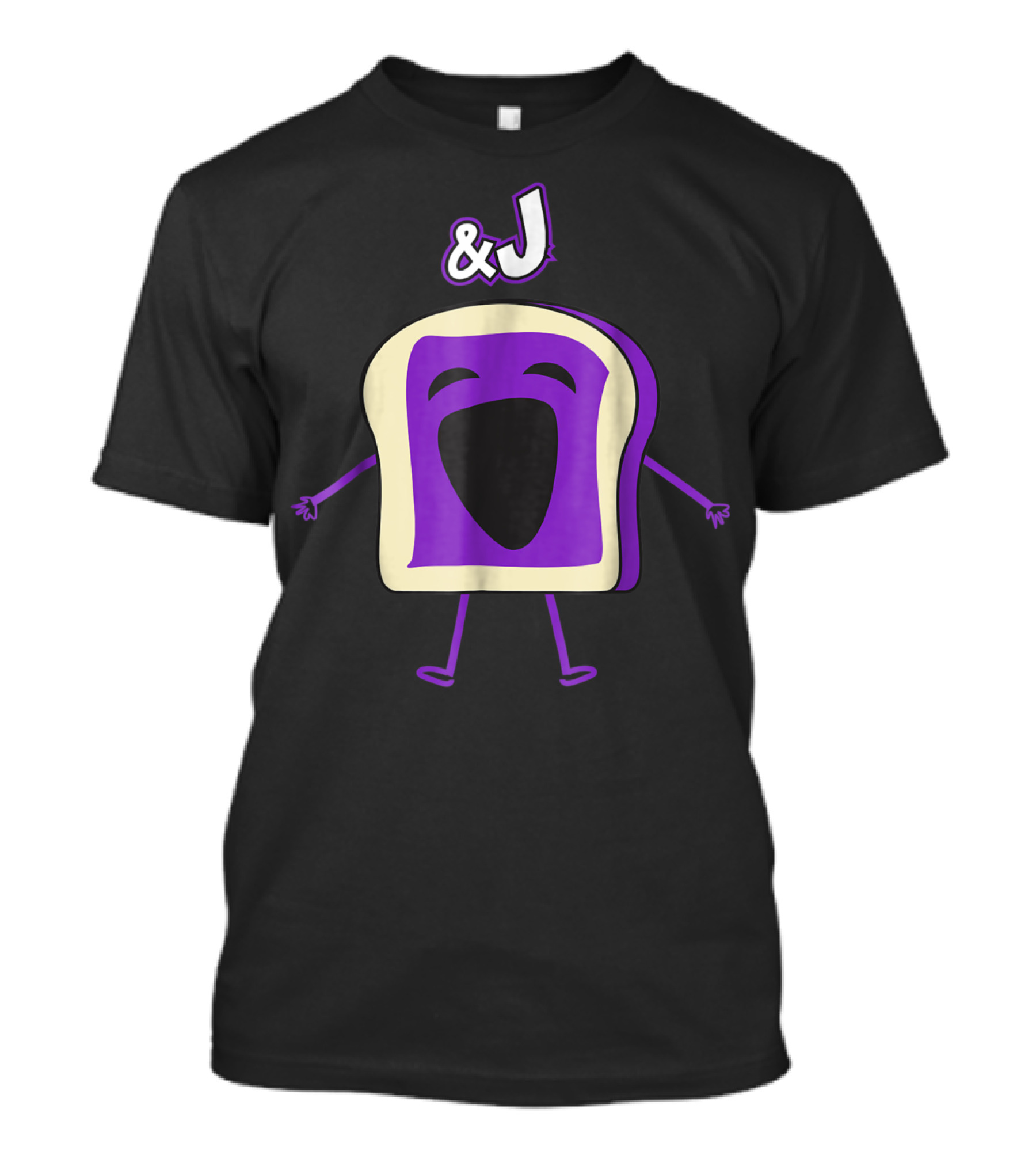 PBJ Jelly And J Couples Fun Toast Character T-Shirt