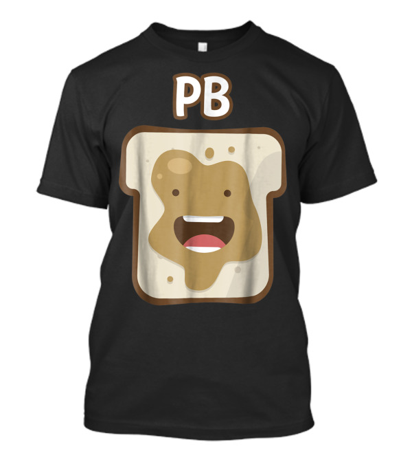 PB Peanut Butter Smiling Toast Face T-Shirt