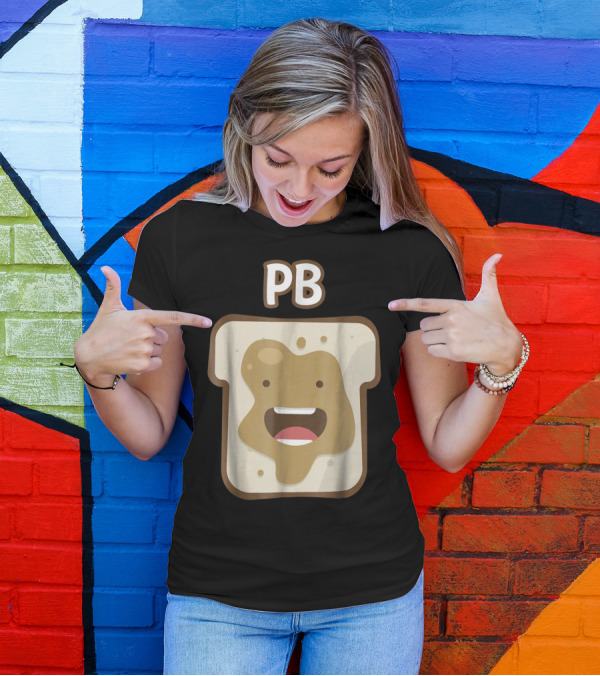 PB Peanut Butter Smiling Toast Face T-Shirt