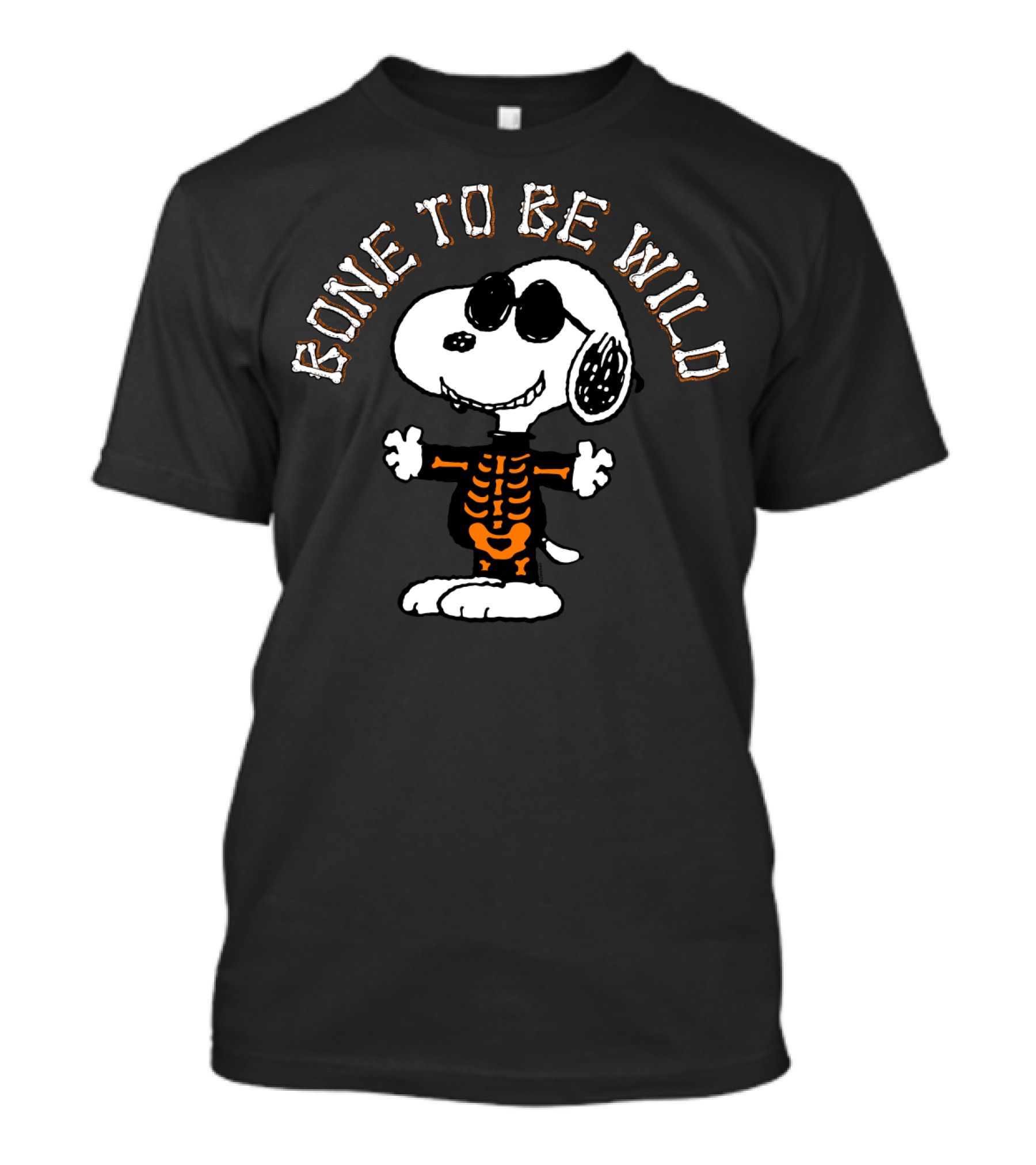 Peanuts Halloween Snoopy Gone To Be Wild Skeleton T-Shirt
