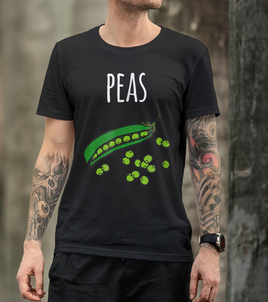 Peas And Carrots Couples Halloween Costume Peas Pod T-Shirt