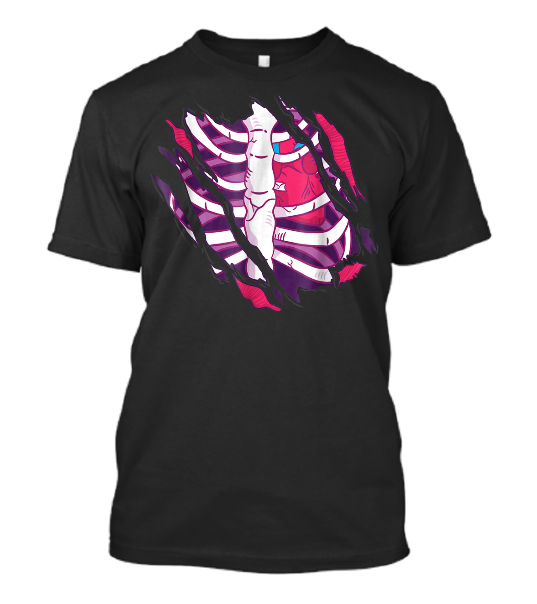 Perfect Halloween Ribcage Heart T-Shirt
