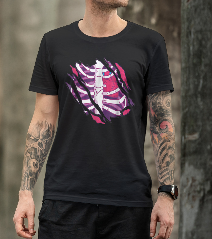 Perfect Halloween Ribcage Heart T-Shirt