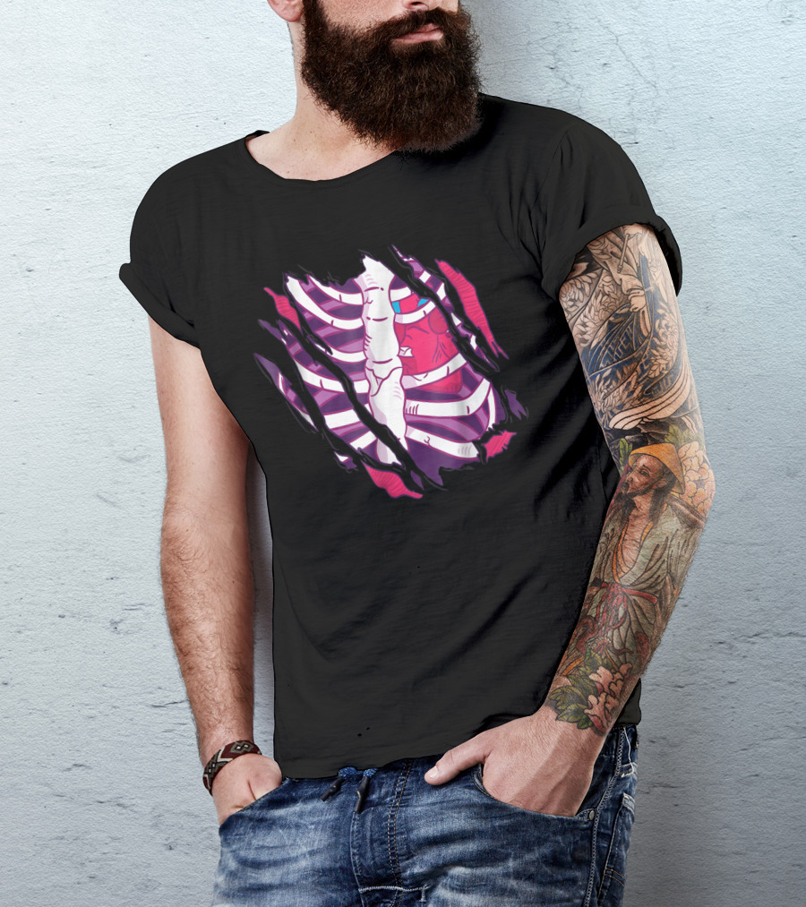Perfect Halloween Ribcage Heart T-Shirt