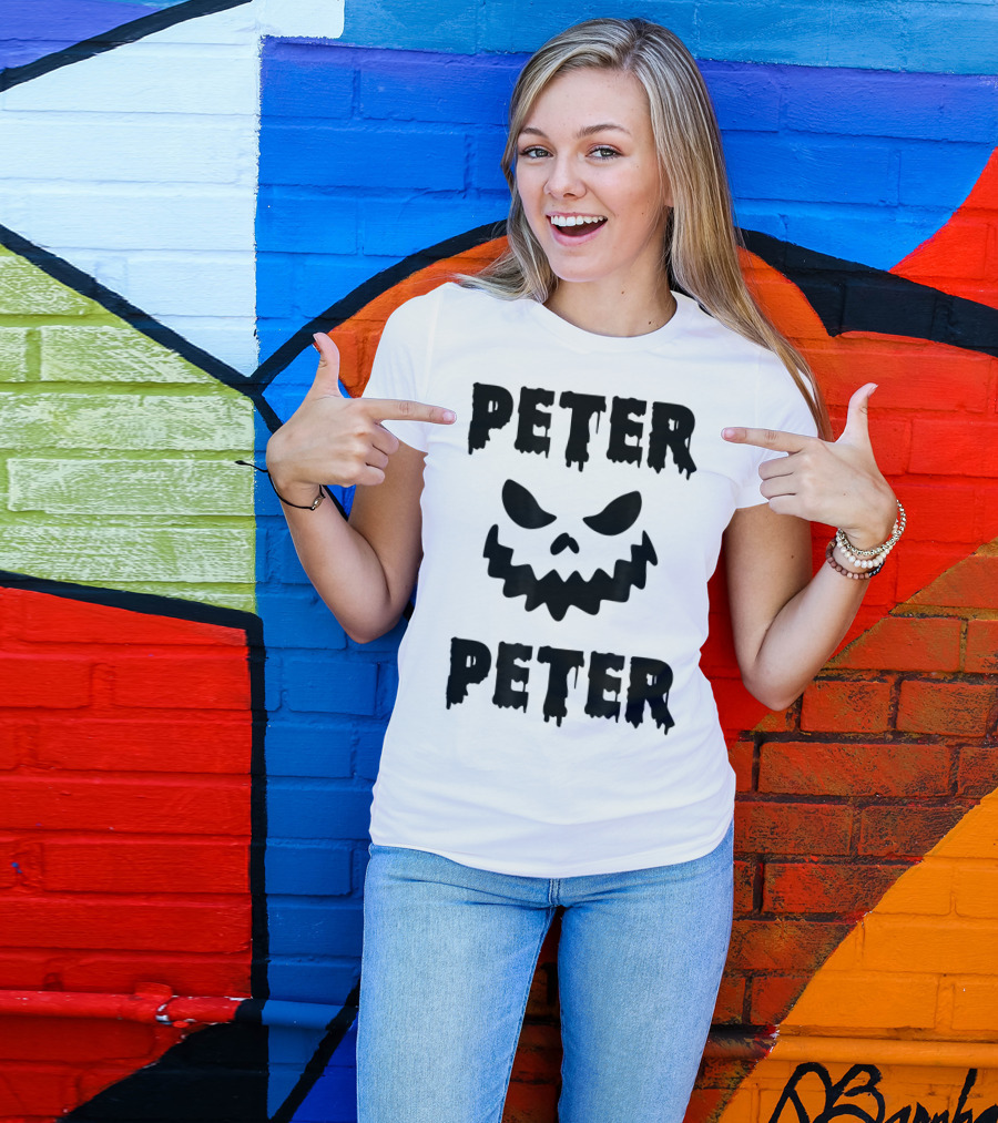PETER PETER Pumpkin Face Spooky T-Shirt