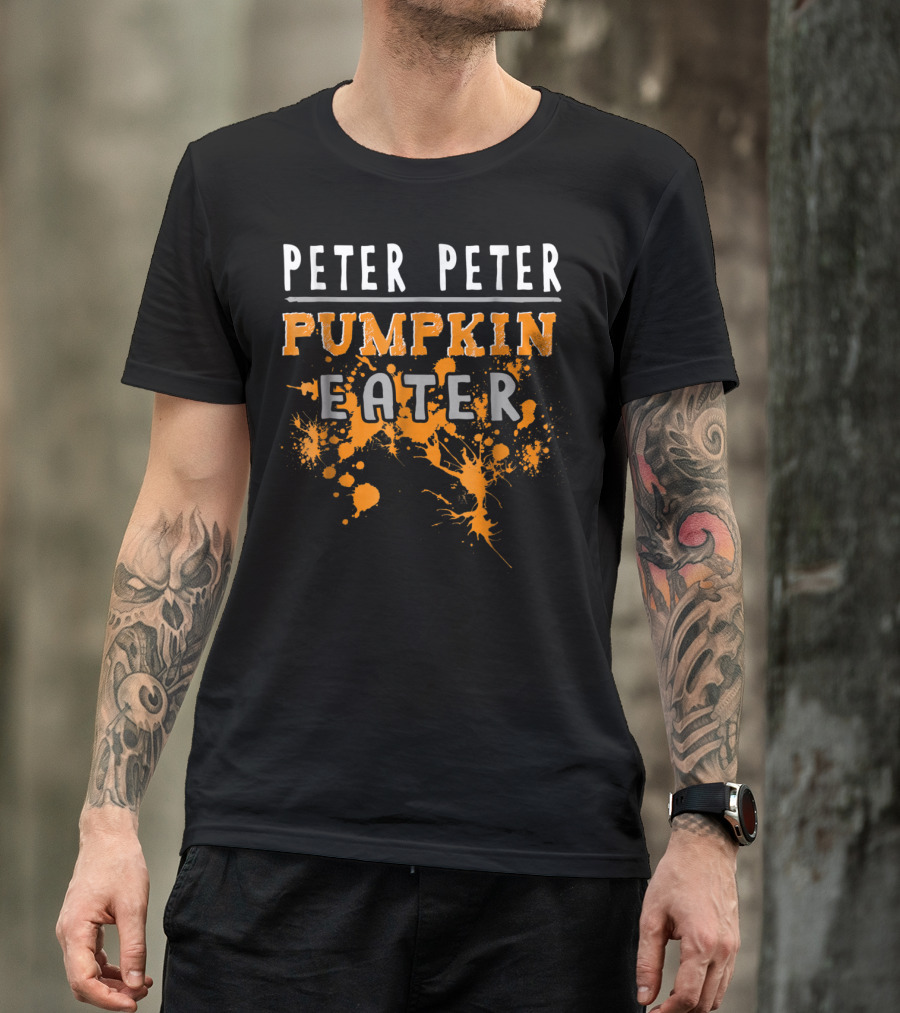 Peter Peter Pumpkin Eater Splatter Print T-Shirt