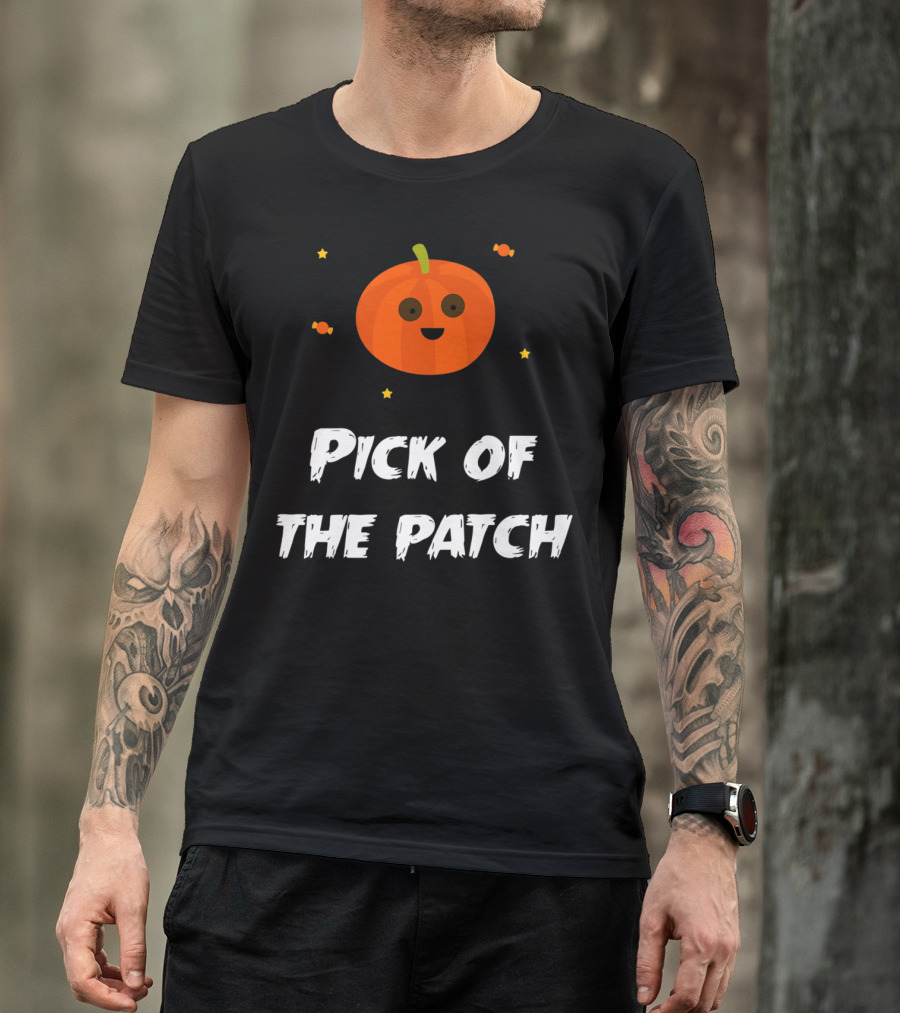 Pick Of The Patch Pumpkin Halloween Stars T-Shirt