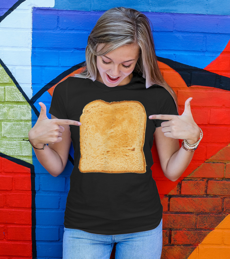 Piece Of Buttered Toast Lazy Snack Delight T-Shirt