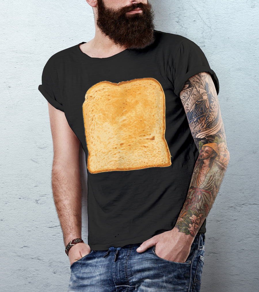 Piece Of Buttered Toast Lazy Snack Delight T-Shirt
