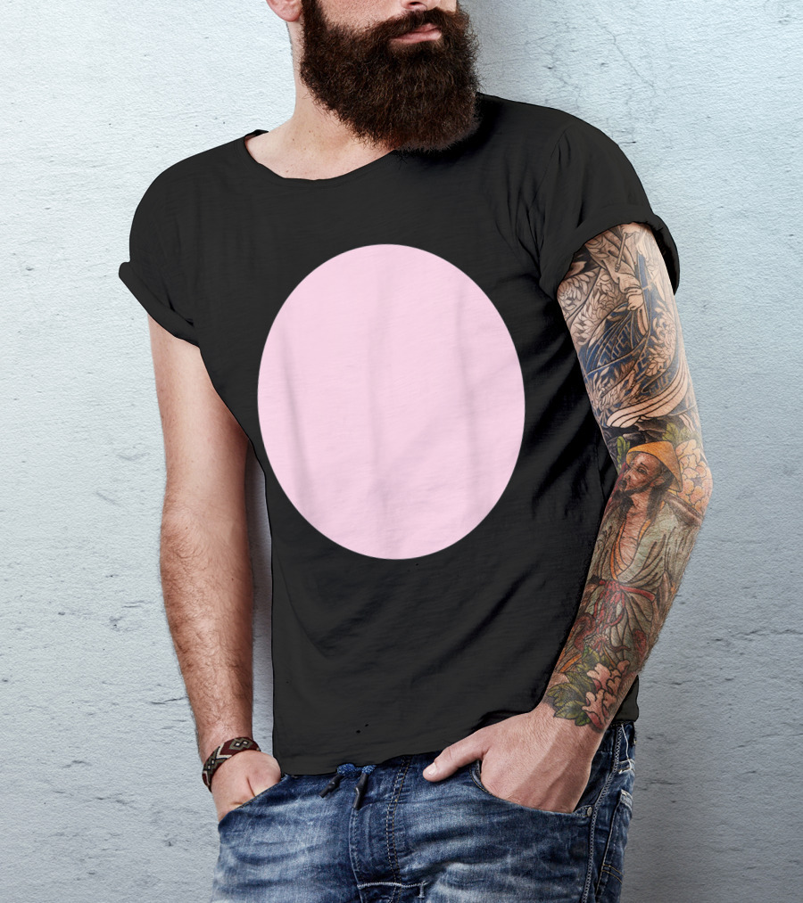 Pig Belly Pink Barnyard Animal DIY Circle T-Shirt