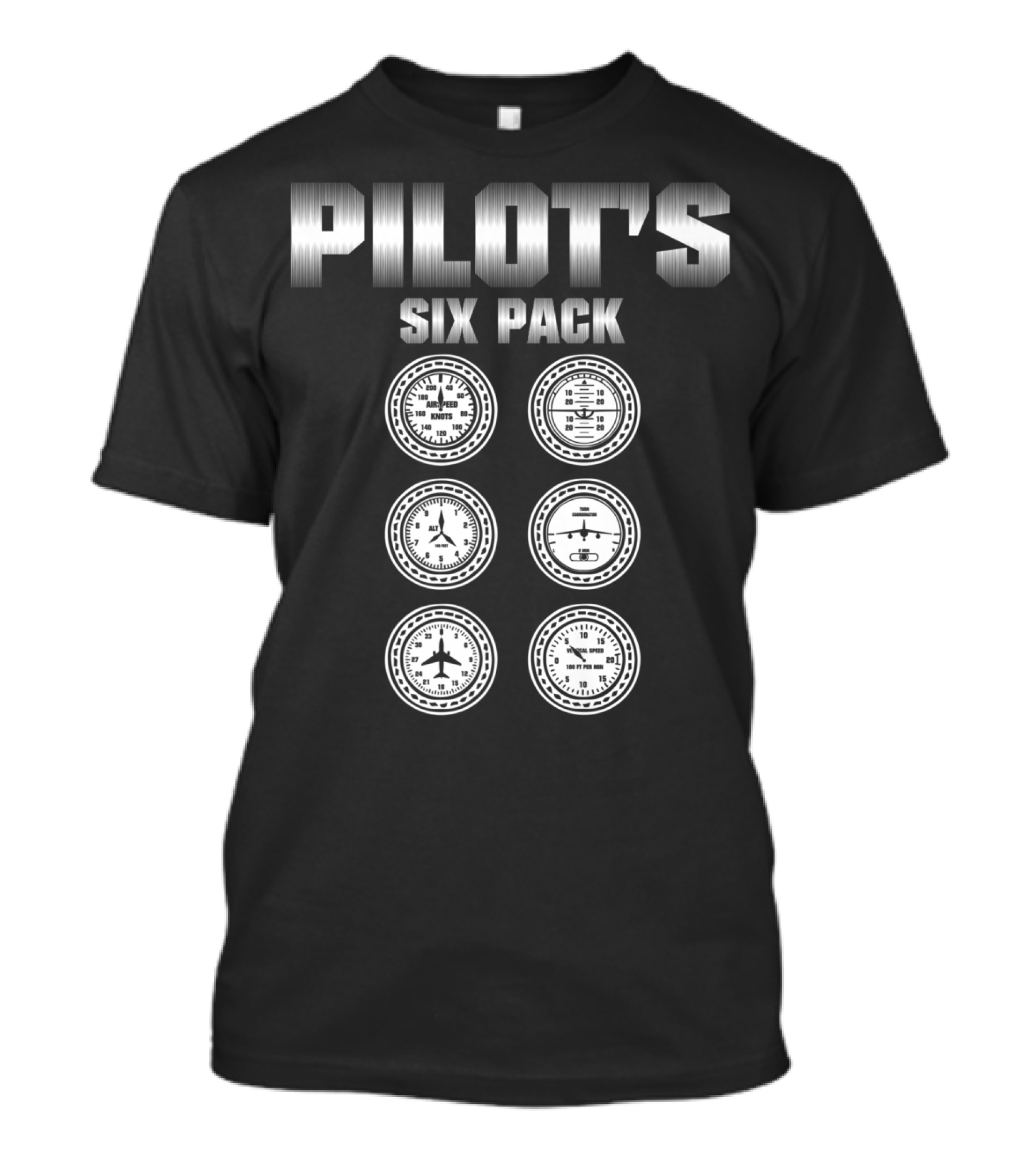 PILOT'S SIX PACK Halloween Christmas Funny Cool T-Shirt