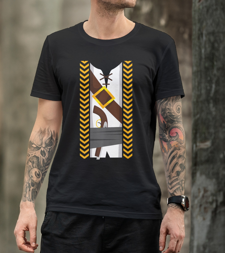 Pirate Buccaneer Costume With Belt And Pistol T-Shirt