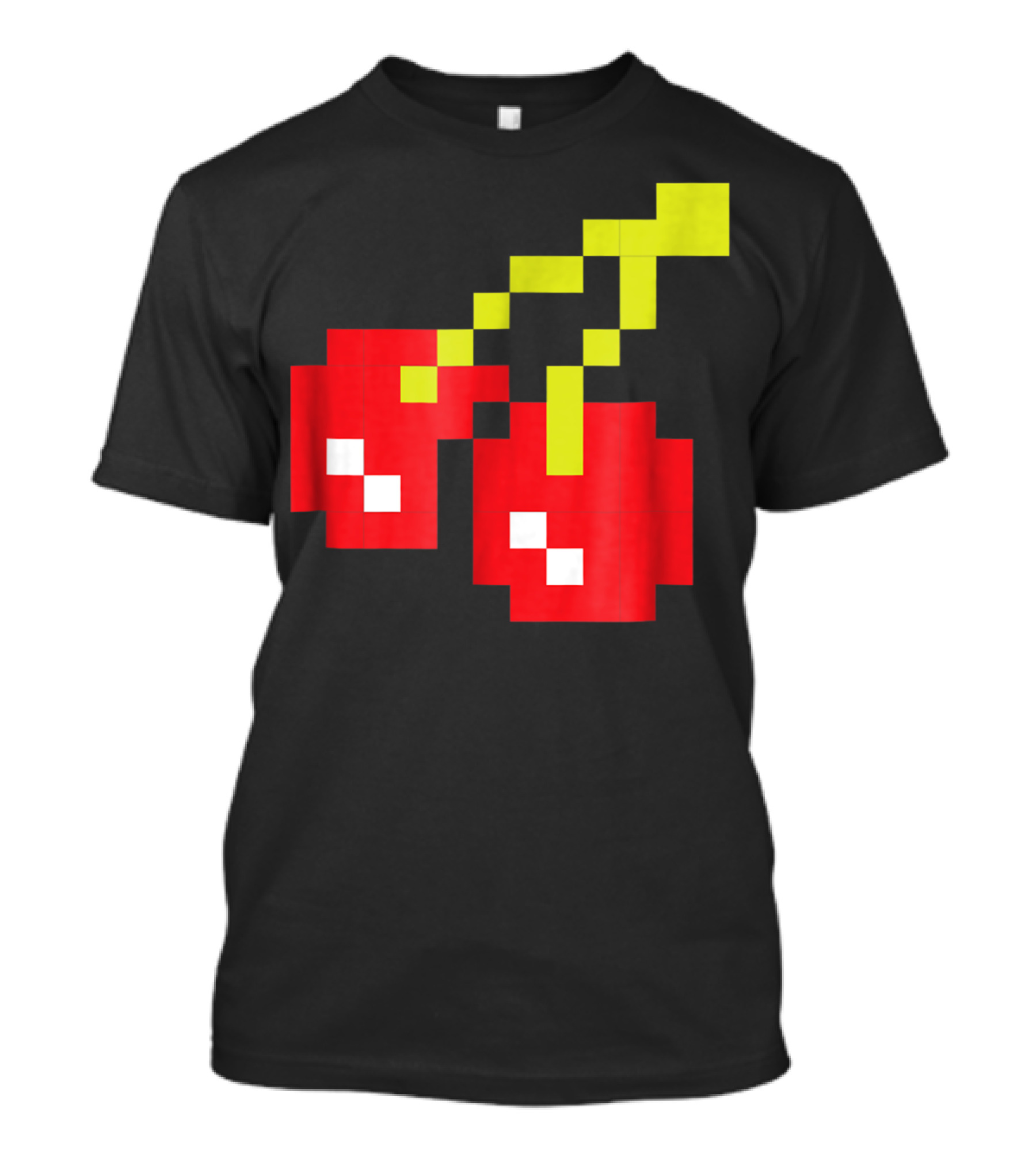 Pixel Cherries Retro 80s Video Game T-Shirt