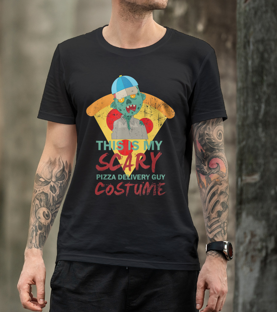 This Is My Scary Pizza Delivery Guy Costume Halloween Zombie 31St T-Shirt