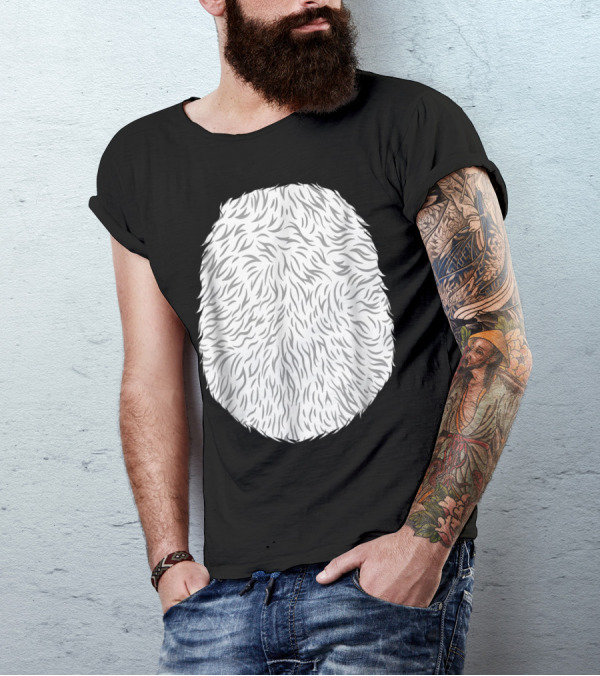 Polar Bear Costume DIY Fur Texture T-Shirt