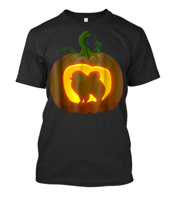 Pomchi Pumpkin Halloween T-Shirt