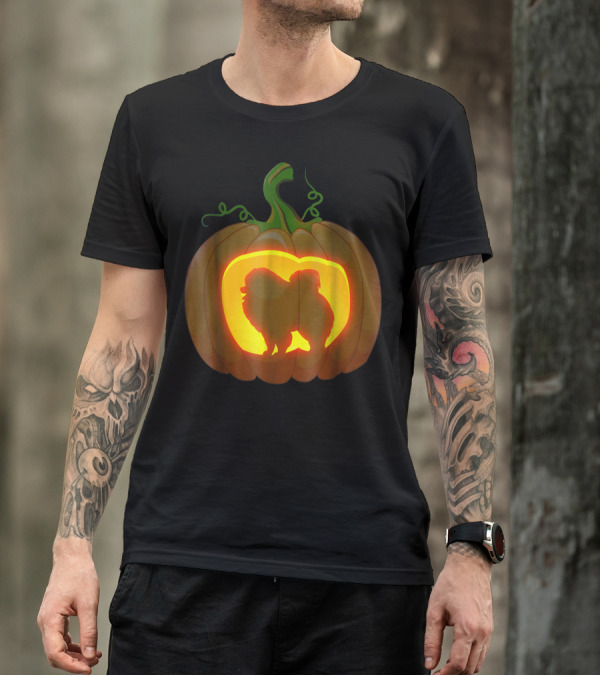 Pomchi Pumpkin Halloween T-Shirt