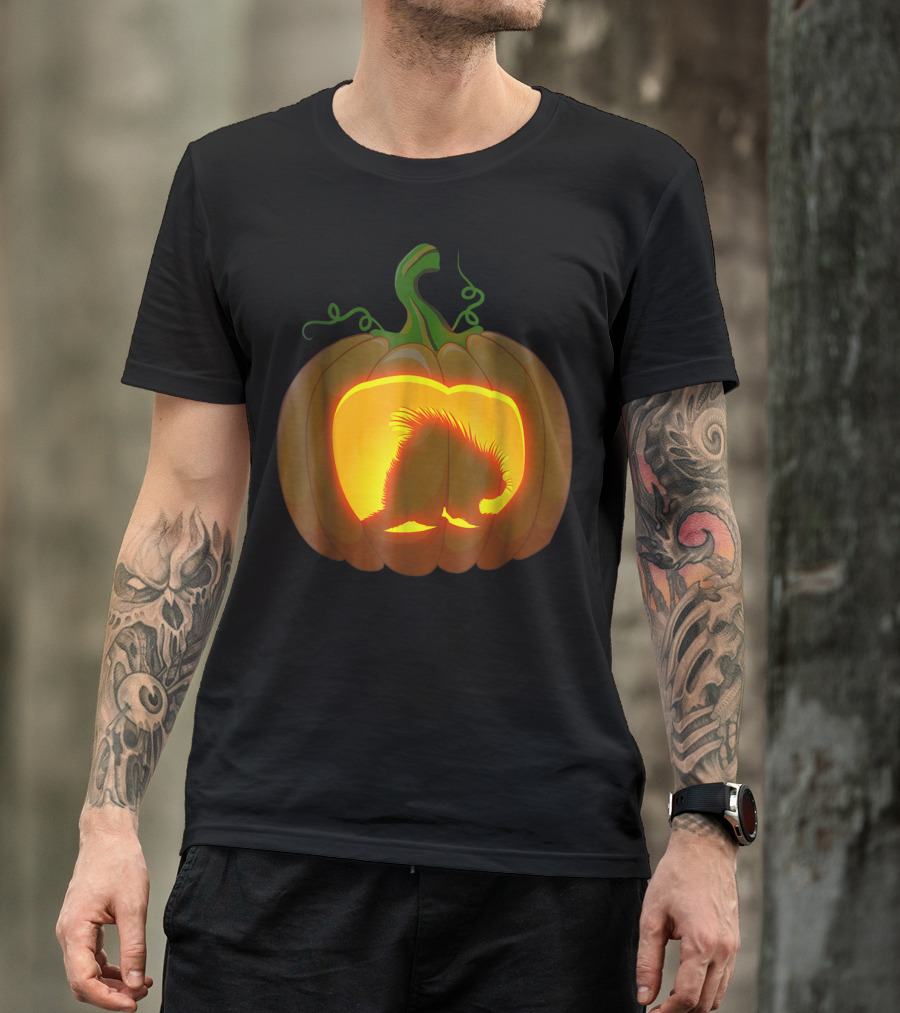 Porcupine Pumpkin Carving T-Shirt