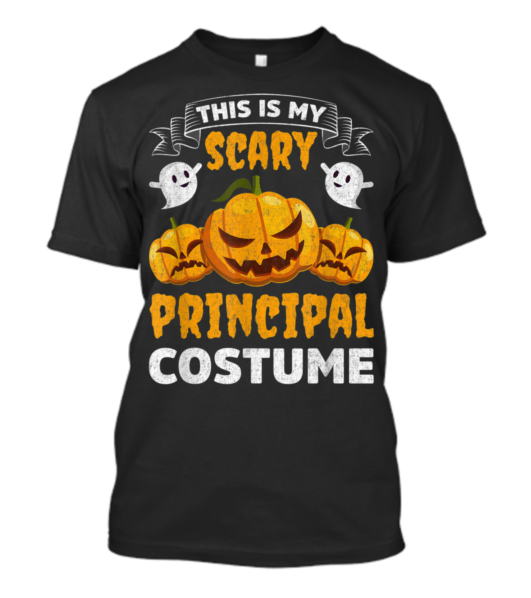This Is My Scary Principal Costume Halloween Pumpkins Ghosts T-Shirt