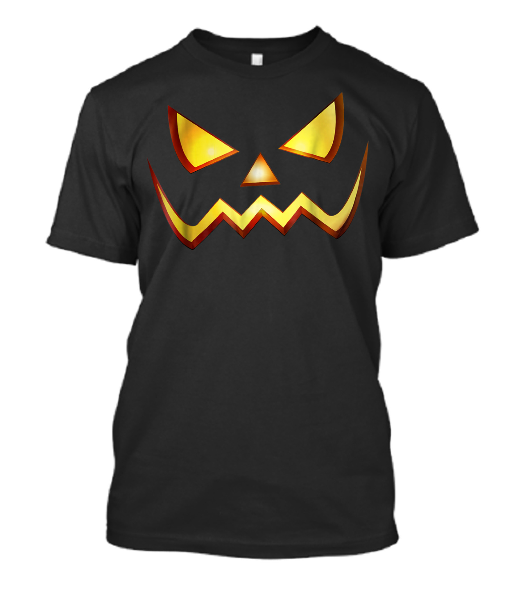 Pumpkin Cool Jackolantern Halloween Face T-Shirt