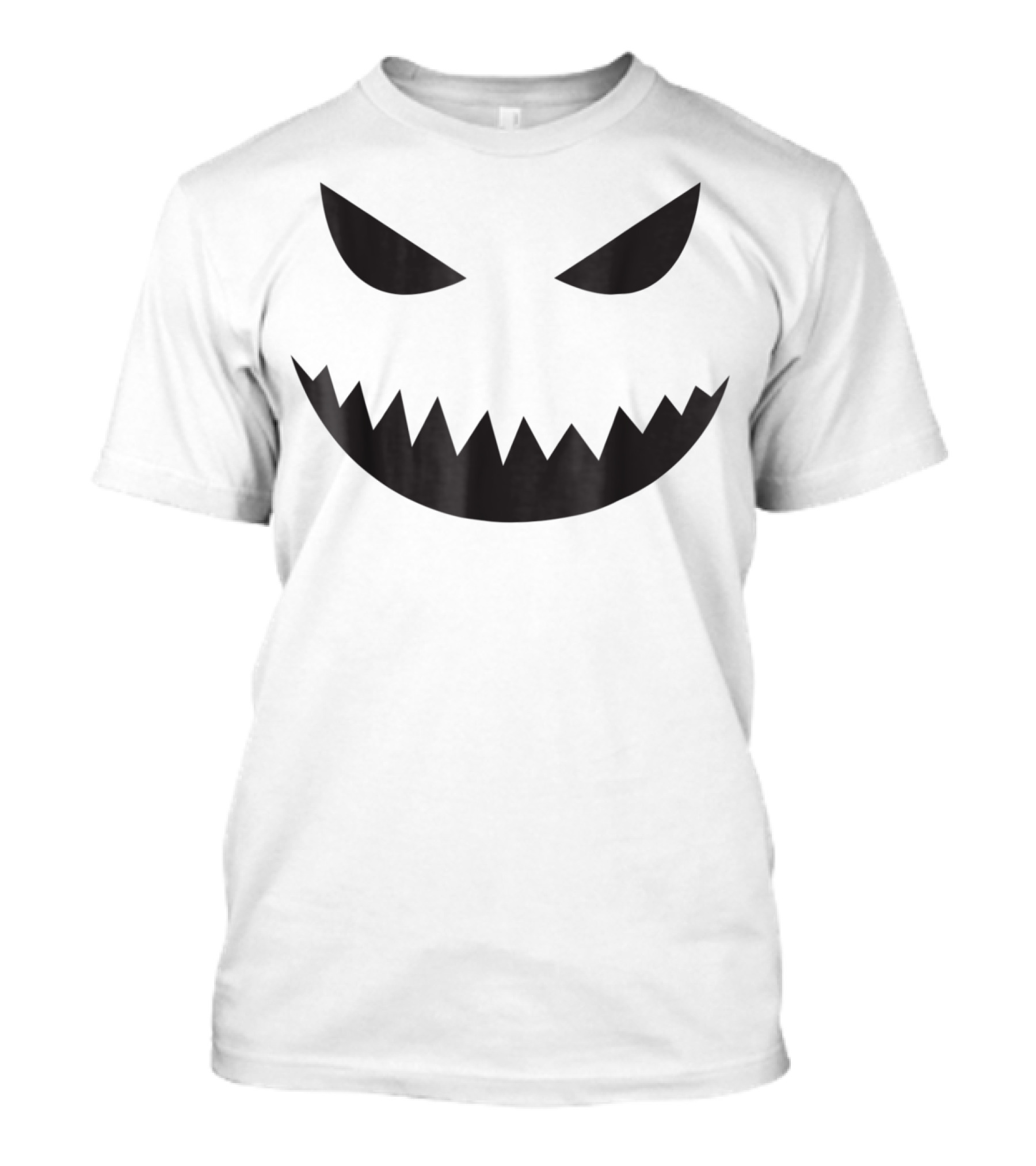 Pumpkin Face Halloween Pumpkin Dark Creepy Jack-O'-Lantern T-Shirt