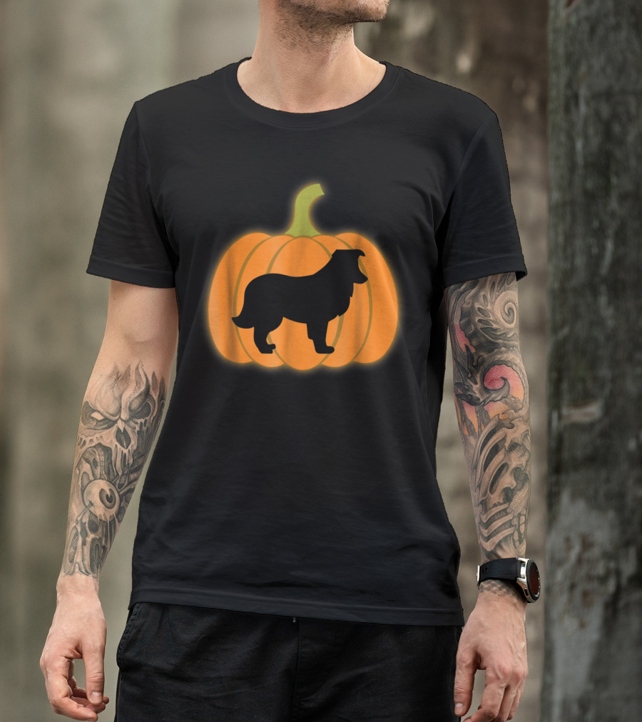 Pumpkin Lantern Sheltie T-Shirt