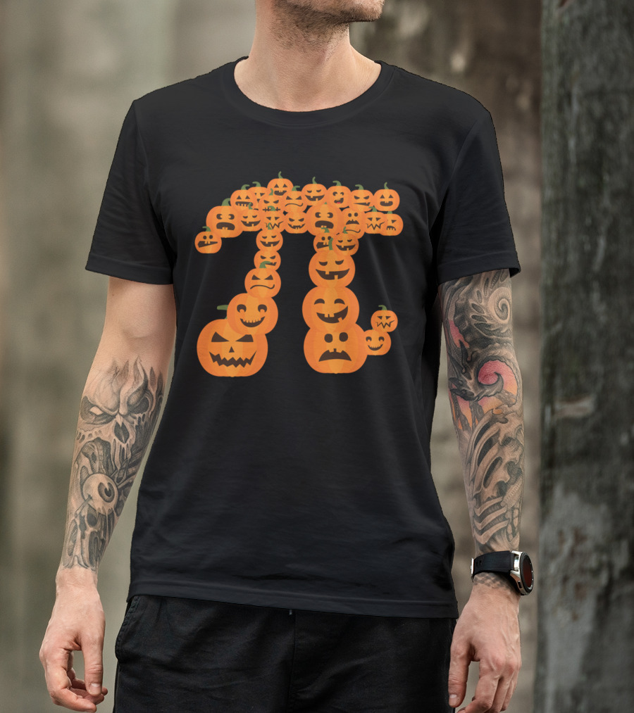 Pumpkin Pi Jack-O'-Lantern Math Symbol Algebra T-Shirt