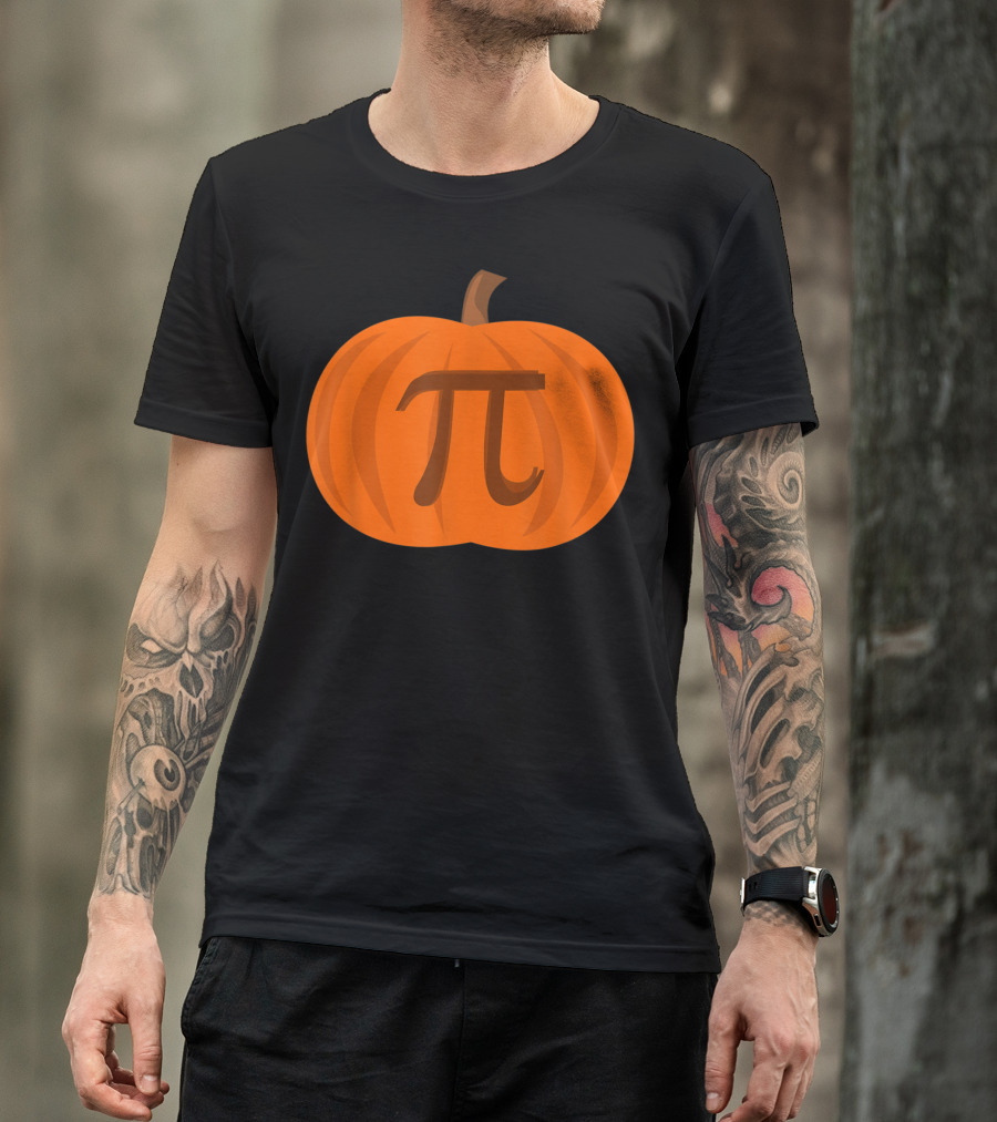 Pumpkin Pi Funny Math Science Teacher Halloween Pun T-Shirt