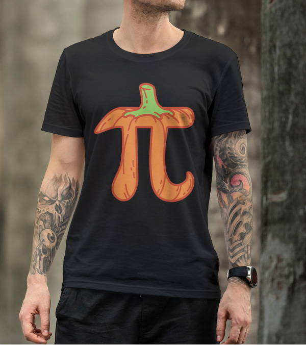 Pumpkin Pi Math Halloween Pi Day Teacher T-Shirt