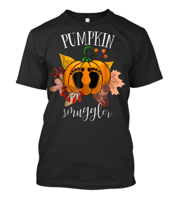 Pumpkin Smuggler Halloween Pregnancy T-Shirt