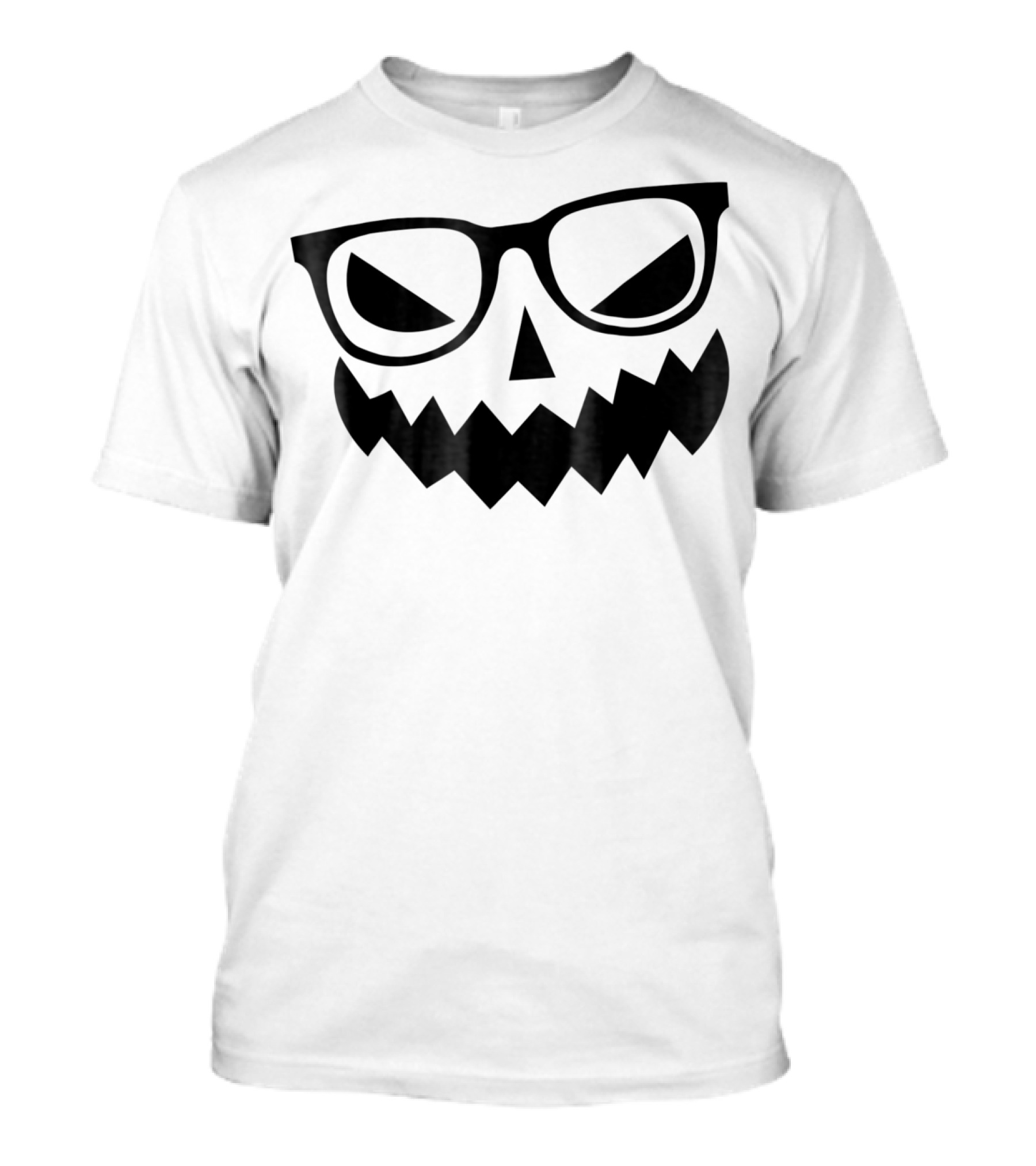 Pumpkin Nerd With Glasses Halloween T-Shirt