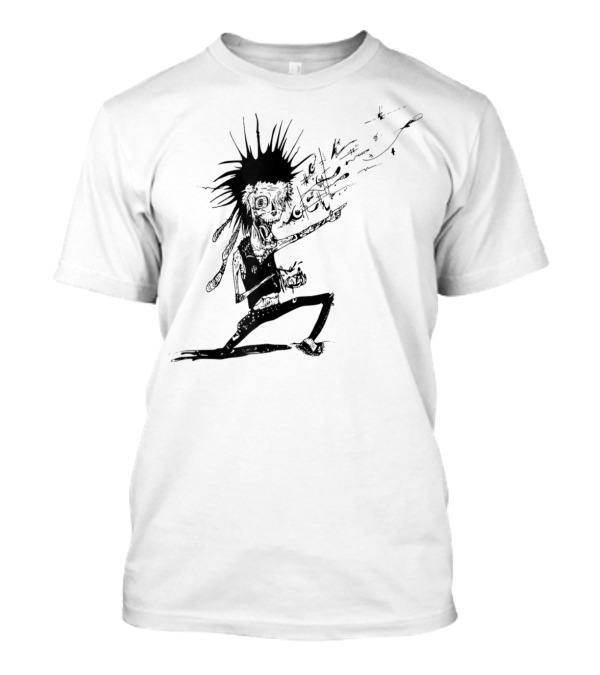 Punk Rock Zombie Halloween Mohawk Band T-Shirt