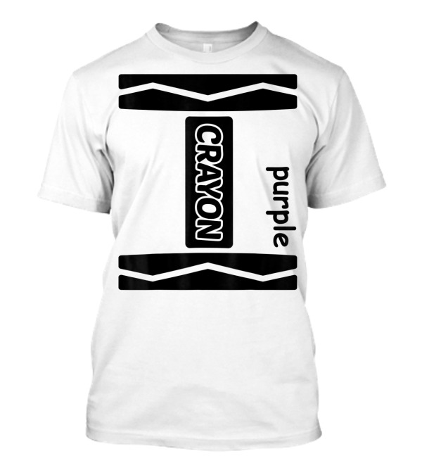 Purple Crayon Group Couple Friend T-Shirt