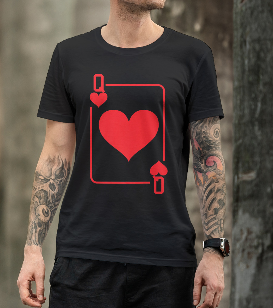 Queen Of Hearts Card Costume Halloween T-Shirt