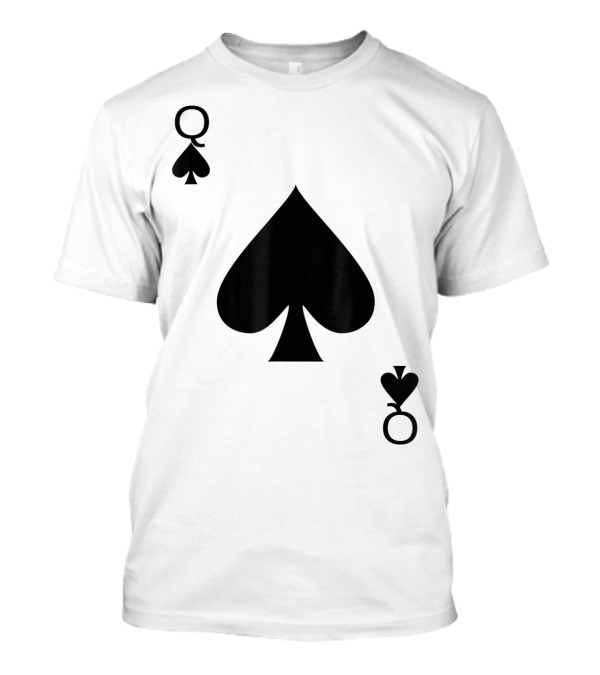 Queen Of Spades Card T-Shirt