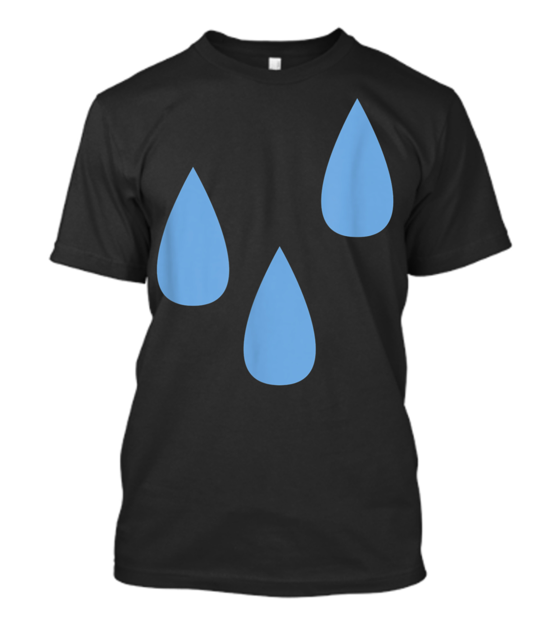 Raindrops Blue Rain Storm Last Minute T-Shirt