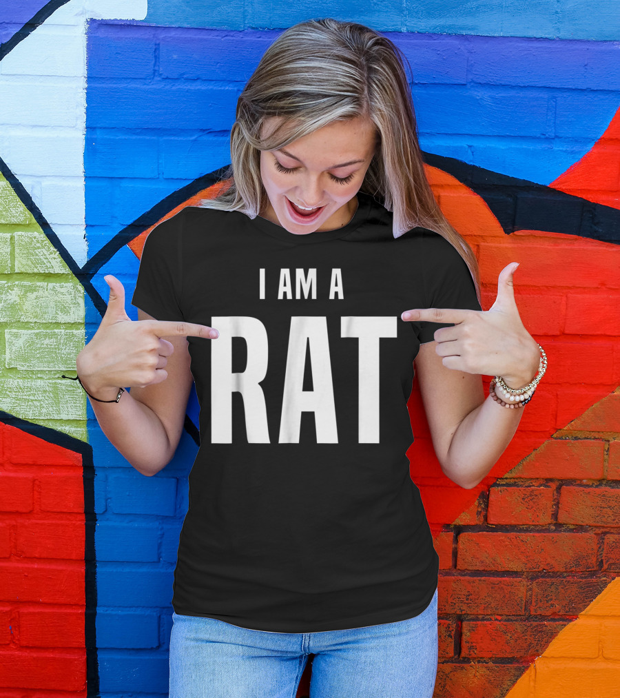 I Am A Rat Costume Easy Simple Halloween T-Shirt