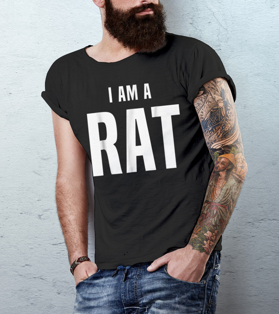I Am A Rat Costume Easy Simple Halloween T-Shirt