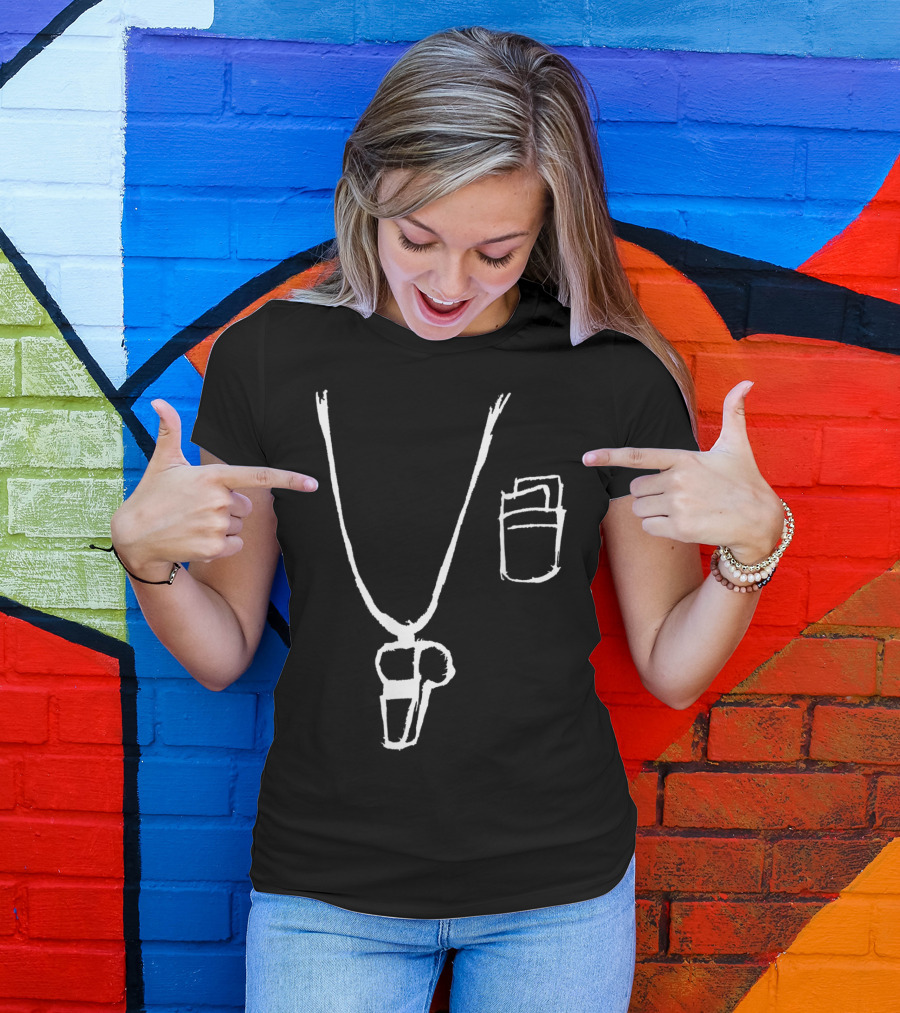 Referee Whistle And Cards Sketch T-Shirt