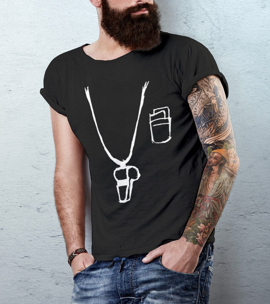 Referee Whistle And Cards Sketch T-Shirt
