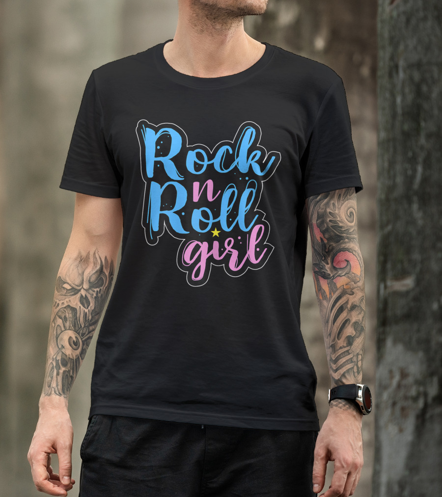 Rock N Roll Girl Halloween Costumes Party T-Shirt