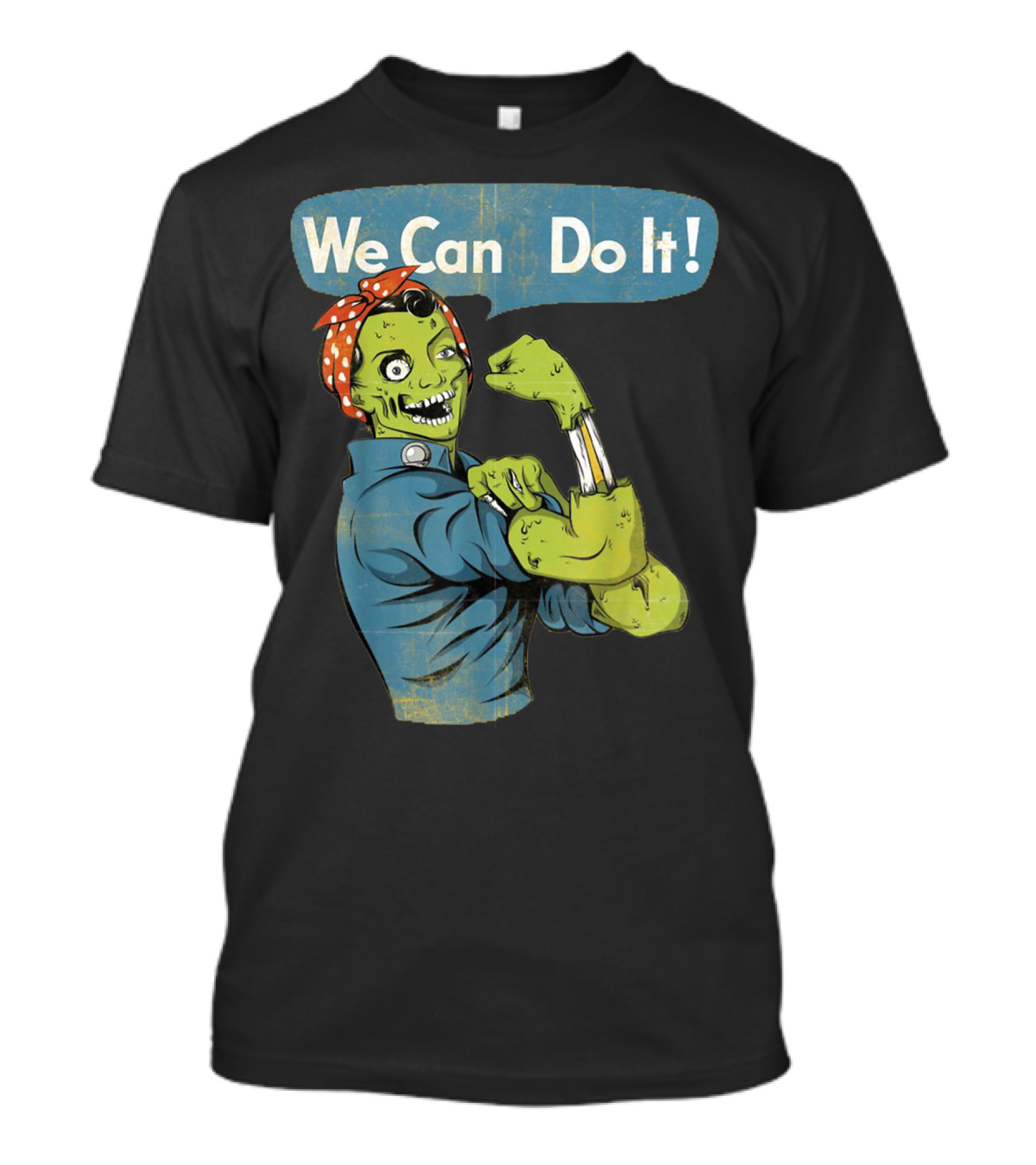 Rosie The Riveter Zombie We Can Do It T-Shirt