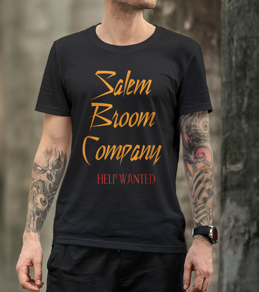 Salem Broom Company Help Wanted Witch T-Shirt