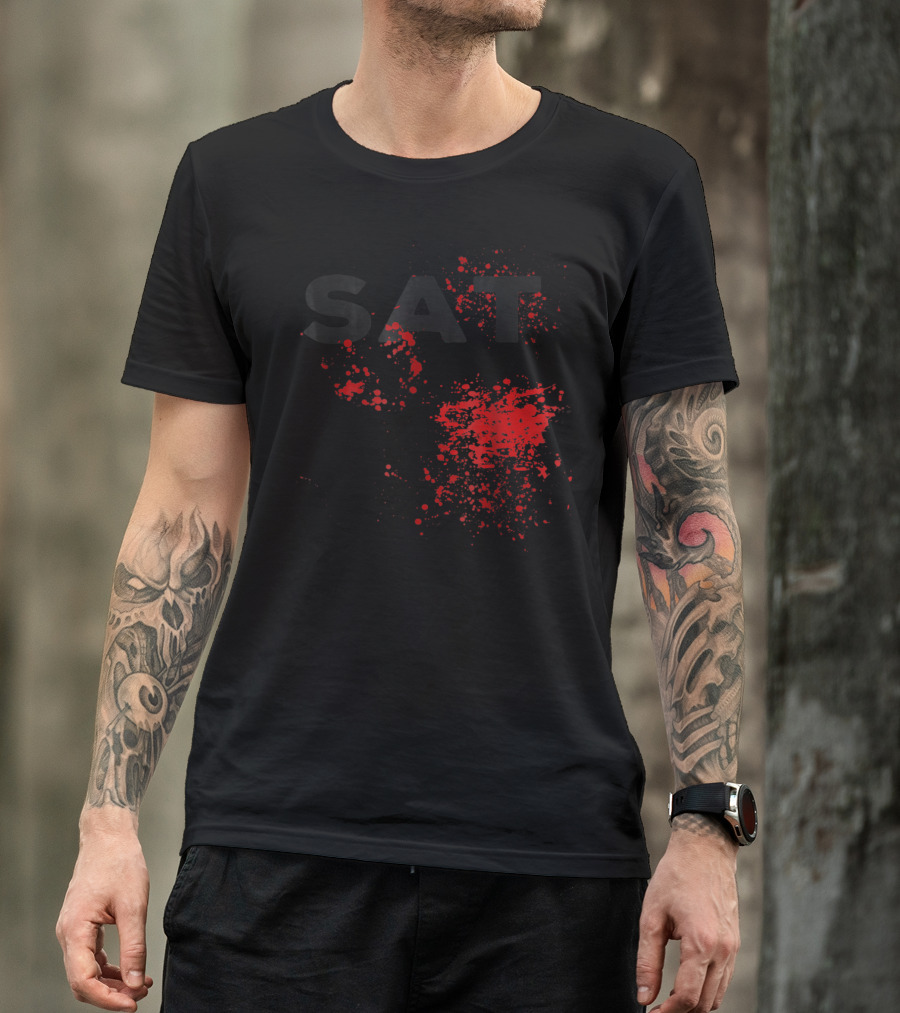 SATURDAY SHARK BLOOD SPLATTER MATCHING GROUP T-Shirt